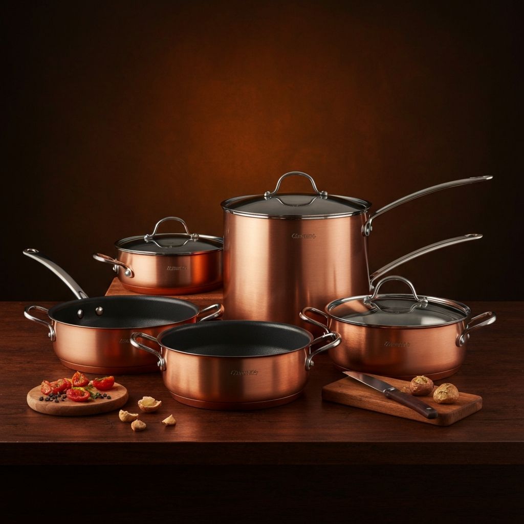 Belgique Copper Collection cookware set — Professional Warmth